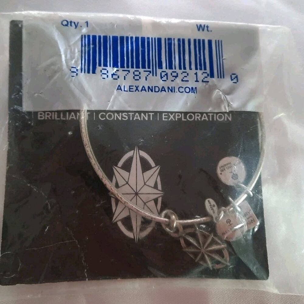 Alex and Ani 2014-2015 North Star Charm silver Color Tone Bracelet Bangle Nwt